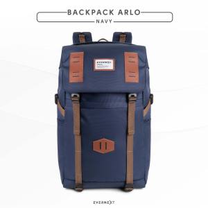 EVERNEXT - TAS RANSEL PRIA WARNA TAS PUNGGUNG BACKPACK OUTDOOR ARLO TAS SEKOLAH TAS KULIAH TAS KERJA