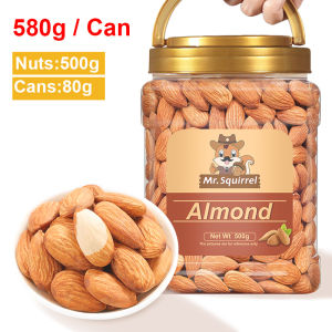 Mr Squirrel Roasted Almonds Low-GI Healthy Snack Pure Nuts Organic High Fiber 100/250/500g