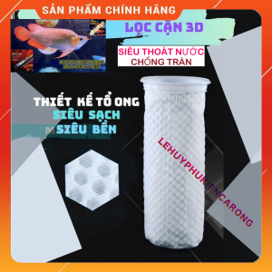 "Hoàn tiền đến 10%" Túi Lọc Bể Cá 3D Vòng Nhựa Thiết Kế Tổ Ong Kích Thước 10.5 x25cm Siêu Mịn Lọc Cặn Bẩn Siêu Sạch Chống Tràn Cho Bể Cá Cảnh