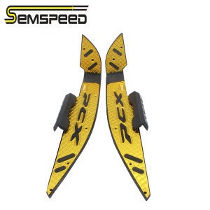 SEMSPEED CNC Front Footrest Footpegs Foot Rest Pegs Step For Honda PCX 160 125 PCX160 2021-2022 2023 2024