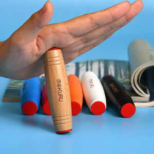 Wooden Fidget Toys Flipo Flip Desk Kinetic Skills Toys Decompression Stick Creative Anti Stress Artifact Flip Stick Relief Toy Fidget Spinner for Kids