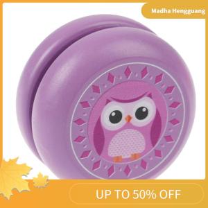 Madha Wooden Yoyo Toys Animal Prints Kid YoYo Ball Wood Kid Yoyo Toys For Children
