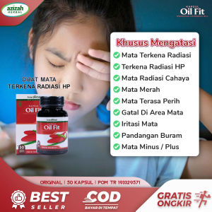 Obat Mata Kena Radiasi HP Terkena Cahaya Infeksi Mata Merah Iritasi Akibat Soflens Mata Perih Pedih Berair Katarak Pterigium OIL FIT Kapsul Buah Merah Papua