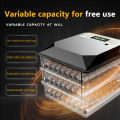 220V/12V Eggs Incubator 12/24/48/64/130 Eggs Automatic Chicken Egg Incubator Constant Temperature Incubator Auto Turning Hatcher Chicken Duck Goose Quail Bird Humidity Temperature Control Dual power supply Egg Incubator Fully Automatic Egg Automatic. 