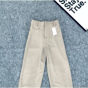 celana panjang wanita Oro pants knit-highwaist  Kantor korean style trousers outfit premium loose Formal Casual Nyaman kulot coklat celana  dasar