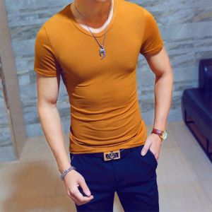 ❤️FREESHIP❤️ Áo thun nam tay ngắn cổ tim vải cotton mềm mịn Nhiều màu đủ size