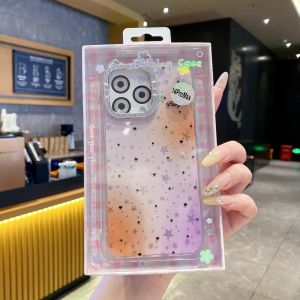 With Gift Box Packing Glitter Case for iPhone 16 17 15 14 13 Pro Max 15 Plus 17 air Case Glitter Luxury Sparkly Shiny Bling Back Plating TPU Shockproof Bumper Protection Slim Cover 6.9inch for Women Girls