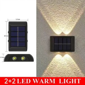 YOWXII LED Solar Wall Light Outdoor Waterproof Garden Decoration Wall Lamp For Street Balcony