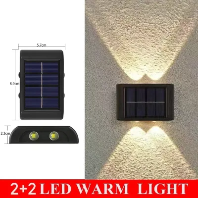 YOWXII LED Solar Wall Light Outdoor Waterproof Garden Decoration Wall Lamp For Street Balcony