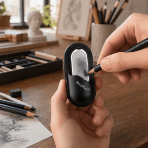 GIORGIONE STORE Adjustable Lead Tip Grinder Odorless Clip‑On Pencil Grinder Lead Shaper Precision Sharpening Portable Sketch Pencil Sharpener Drawing