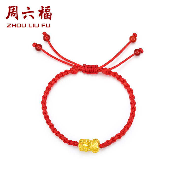 ZHOU LIU FU 周六福 24K Solid Gold Bracelets for Women, Real Pure Gold ...