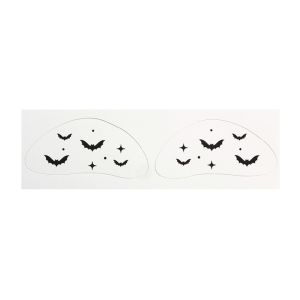 CRNGW Waterproof Halloween Makeup Stickers Body Art Long Lasting Freckle Tatto Stickers Bat Disposable Spider Web Blush Stickers Adults Children Use