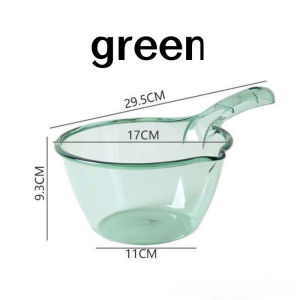 Japanese Water Dipper Clear Tabo Aesthetic Transparent Scooper Bathroom Toilet Dip Buckets Foldable