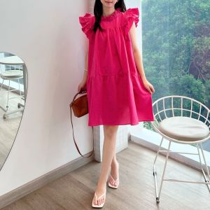 NANDO WANITA KOREAN STYLE LENGAN PENDEK IMPORT QUALITY CUTE DRESS