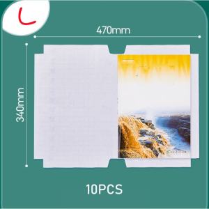 10 Sheets Transparent Self-adhesive Book Wrap BookCover Film Waterproof Diamond Wrapper ProtectiveCover School Supplies