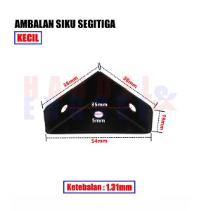 Bracket Siku Segitiga Siku Konektor Segitiga Sudut Siku Bracket Corner Segitiga (1 Pcs)