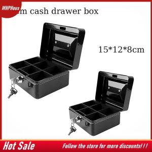 【COD】🔥🔥🔥 Cash Box Coin Piggy Bank Money Organizer Cash Box with Lock Cash Drawer Box Cashier Box Safety