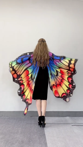 Trẻ Em Bướm Choàng Cánh Vui Ăn Mặc Cho Đảng Cosplay cánh bướm Trang Phục Đầy Màu Sắc Bướm Khăn Choàng Cánh Áo Choàng