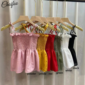 ChoiFoo Summer New Womens Tank Top Wave Edge Strap Camisole Vest Casual Short Top Korean Style Womens Group Fashion Top Sweet And Lovely Sleeveless Top Soft Comfortable Cool Breathable Camisole Vest Top