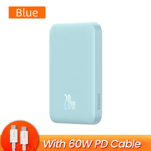 【Local Stock】Baseus 10000mAh Power Bank Magnetic Wireless Charger 6000mAh Powerbank For iPhone 15 14 13 Pro Max Mini Portable External Battery