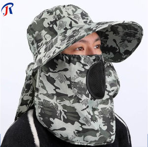 R.joy - Topi Lipat Gunung dengan Visor Anti UV | Lebar untuk Perlindungan Matahari | Ideal untuk Pantai Mancing Rimba dan Aktivitas Outdoor | Topi Outdor yang Nyaman dan Portable