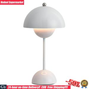 Vodool ไฟตอนกลางคืนชาร์จใหม่ได้สมัยใหม่โคมไปตั้งโต๊ะครึ่งวงกลมหรี่แสงได้สำหรับห้องนั่งเล่นห้องทำงาน