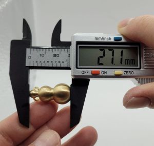 (SG Seller Ready Stocks) Solid Copper Gourd Key Ring Pendant 2.7cm 实心铜葫芦钥匙环挂件 2.7厘米高