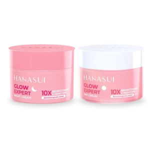 HANASUI SKINCARE FLAWLESS GLOW EXPERT SERIES | CLEANSER ESSENCE DAY CREAM NIGHT CREAM