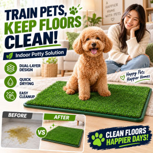 🐾Artificial Grass Dog Potty Pad 🐾 Pet Play Simulated Lawn Dog Toilet Lawn Pee Pad Pet Puppy Dog Potty Trainer Indoor/Outdoor Pet Training Solution