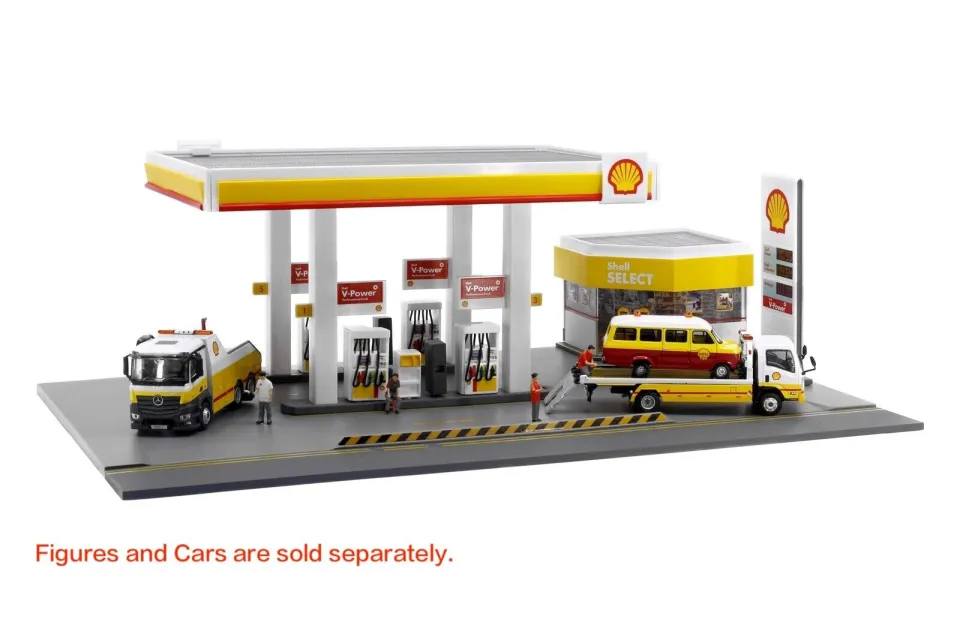 Tiny City 1/64 or 1:64 scale - Diorama Shell Petrol Station