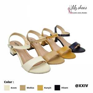 LILY SHOES - Stallon Sepatu Big / Chunky Heels Cantik Wanita Casual Polos