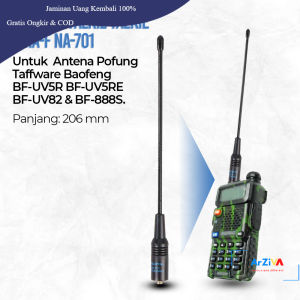 Taffware NAGOYA Walkie Talkie Antena SMA-F for Taffware Pofung Baofeng - NA-701 - Black