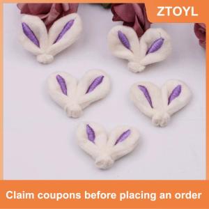 【ZTOYL】 10 cái lốc Tự Làm Handmade Sang Trọng Thêu Tai Độn Bản Vá Lỗi Appliques Cho Quần Áo May Nguồn Cung Cấp Tự Làm Tóc Trang Trí
