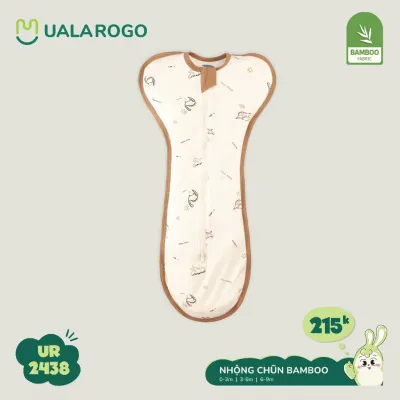 Nhộng Chũn Túi Ngủ UALA ROGO MONONA vải mềm mịn thoáng khí cho Bé Trai Bé Gái ngủ ngonchống giật mình