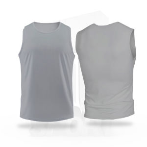 NJSTORE Baselayer Kaos Singlet Pria Wanita Manset Tanpa Lengan Olahraga Gym Sepeda Lari