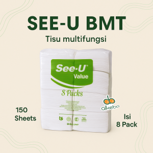 Tissue Pop Up See U 8 Pack – Tisu Meja Makan / Tisu Restoran Multi Purpose Lembut & Tebal