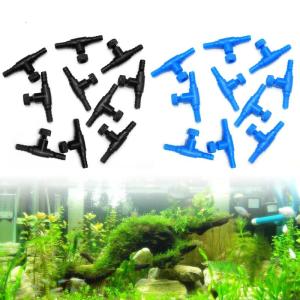 10-Pack Nhựa Điều Khiển Cho Van Aquarium 2 Cách ống dẫn khí Điều Chỉnh Kết Nối Cho Điều Chỉnh Cá Cho Bể máy bơm không khí Gas V