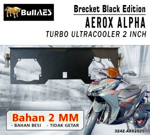 Brecket Motor ICC Turbo SE 2.5 Inch Besi Hitam