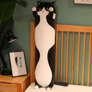 JOJO CASTLE 50-160CM Plush Toys Cute Animal Cat Creative Long Soft Toys Office Break Nap Sleeping Pillow Cushion Stuffed Gift Doll for Kids