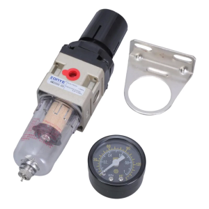 Pneumatic Air Tool Compressor Filter & Regulator Combo with Precisions Gauges 1/4 BSPT Air Filter Regulator for Compressor