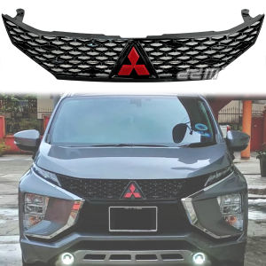 [READY STOCK] Mitsubishi Xpander 2020 Front Grill Grille Honeycomb Sarung Depan (Glossy Black) 2020-2023