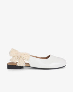 HCM - Sandal Hạnh Dung Bít Mũi Hậu Nơ Ren HD11110AV