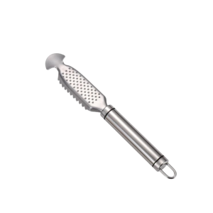 Stainless Steel Fish Descaler with Grooves Kitchen Fish Cleaning Tool