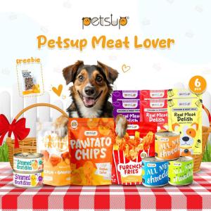 sup Meat Lover Bundle - Dog Real Meat Delish + Dog Canned + Dog Treats + FREE Beef Live For Dogs