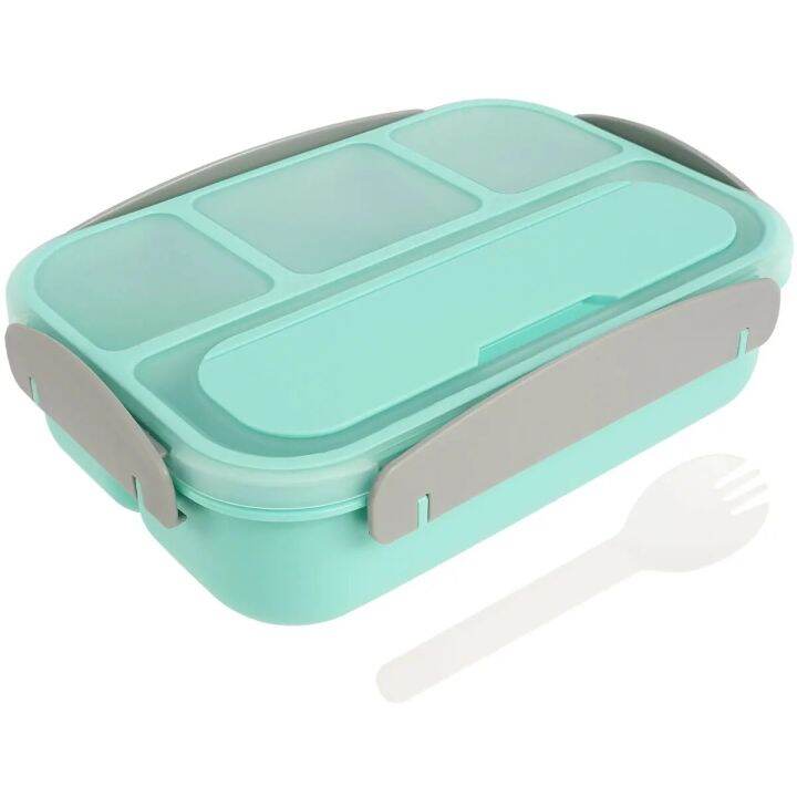 1300ML Bento Lunch Box 4 Compartments BPA Free Bento Box Leak-proof ...