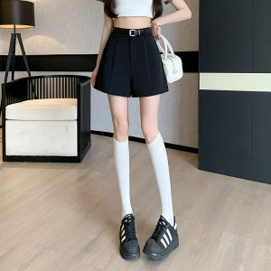 Ammin phong cách Hàn Quốc Không Thường Xuyên Nối Thắt lưng thời trang Cao Eo Thanh Lịch Quần đi lại Cho Phụ Nữ 2024 Mùa Hè Giản Dị Lỏng Một Khung quần ống đứng