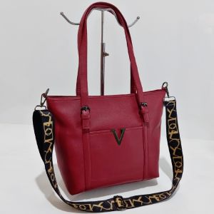 Tote Bag Wanita GHL VIVI Elegan Kulit Imitasi dengan Tali Motif Grafis