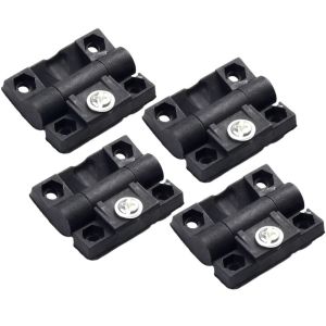 PLLEWY 4PCS Nylon Torque Hinge Adjustable Torque Black Furniture Hinges Precision Corrosion Resistant Industrial Hinge Home Furniture