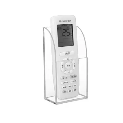 Acrylic Remote Holder Organizer Clear TV Remote Control Holder Wall Mount Remote Caddy for Bedside Media Organizer Storage Box