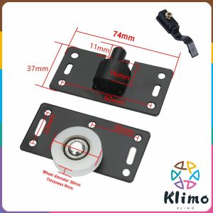 Klimo Sliding Door Rollers Wardrobe Nylon Pulley Hanging Wheel Cabinet Concave Caster
